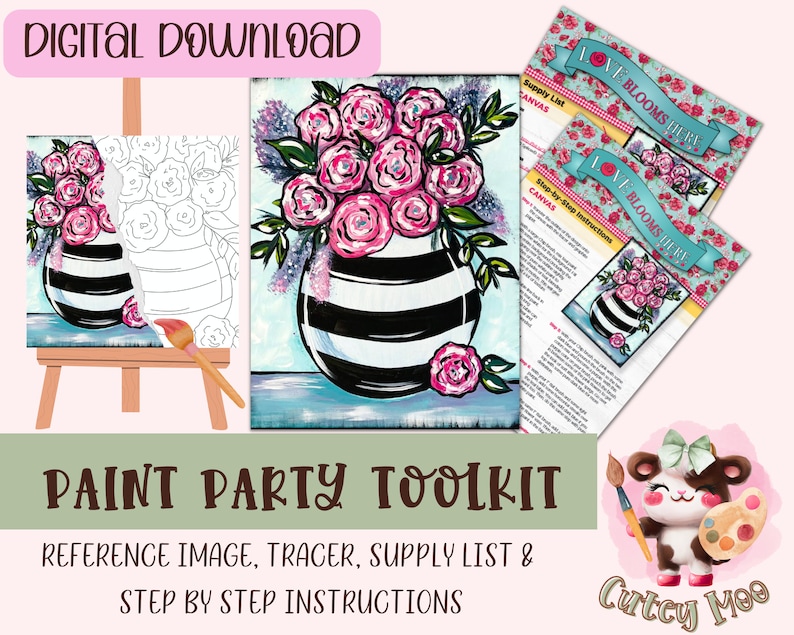 Painting party Instant Download