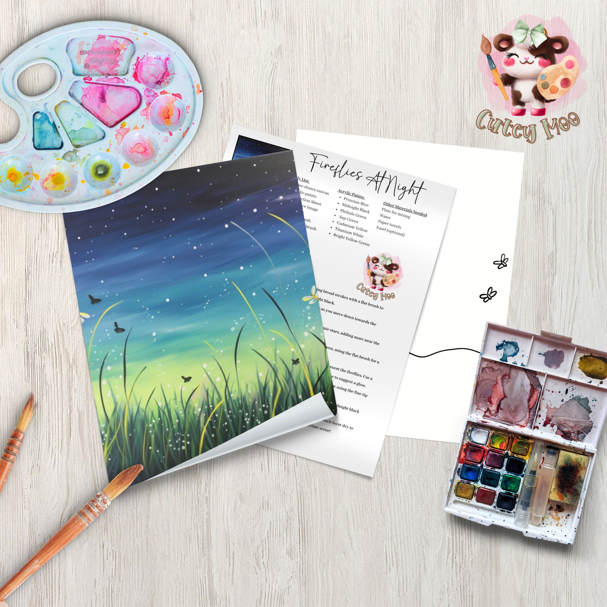 Diy Sip N Paint, Paint Party Printable for Adults & Kids, Paint and Sip Diy Sip N Paint, Paint Party Printable for Adults & Kids, Paint and Sip