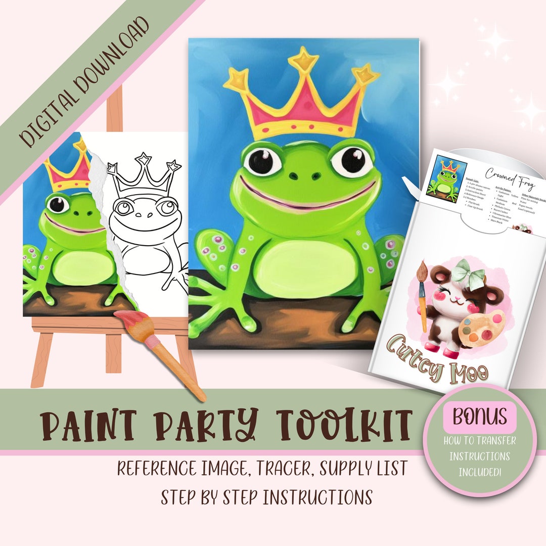 DIY Paint Party Printable for Kids | Diy Canvas | Paint Kit | Instant ...