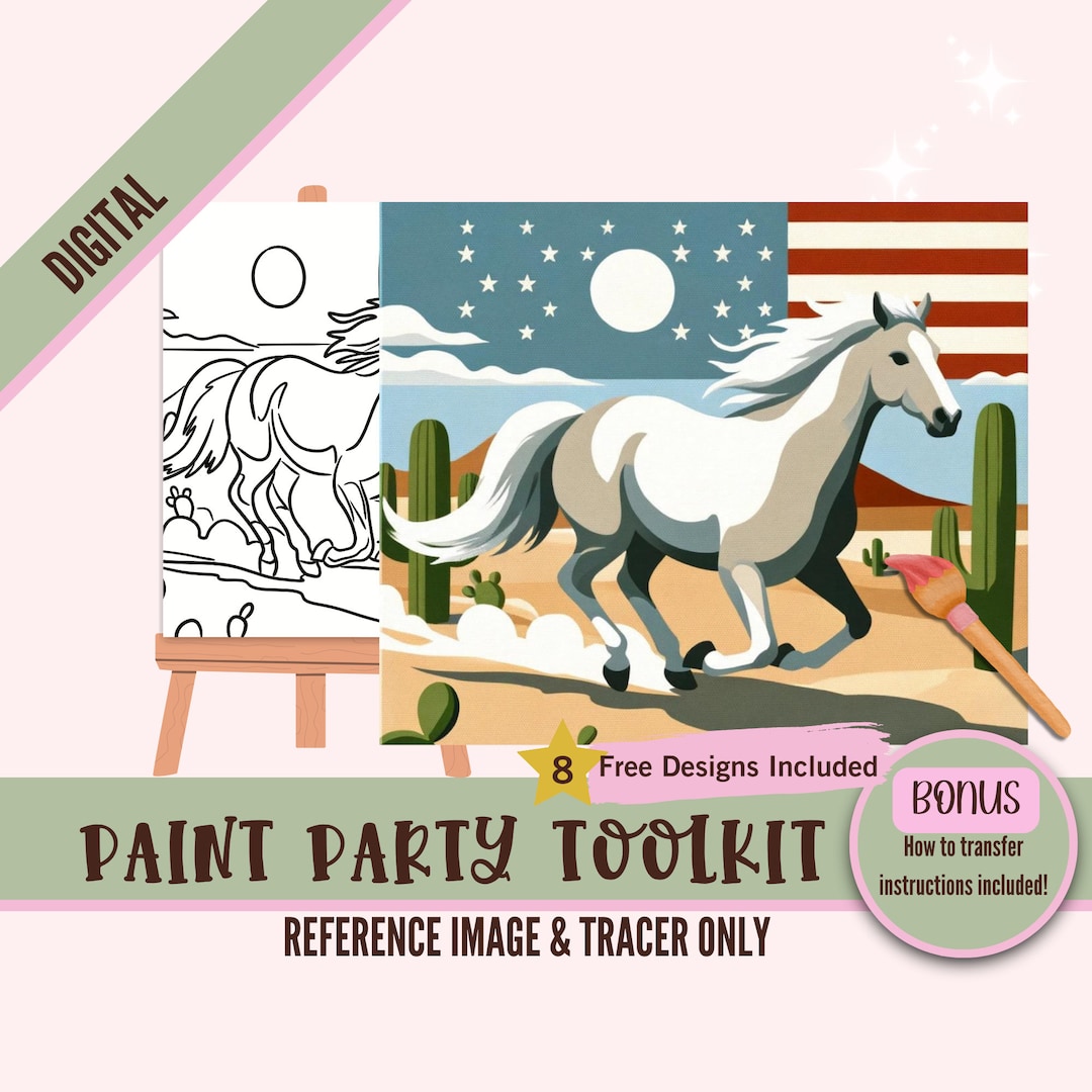 Stencil Di Cavallo | Modelli Papercraft Stampabili Gratuiti - Foto 13