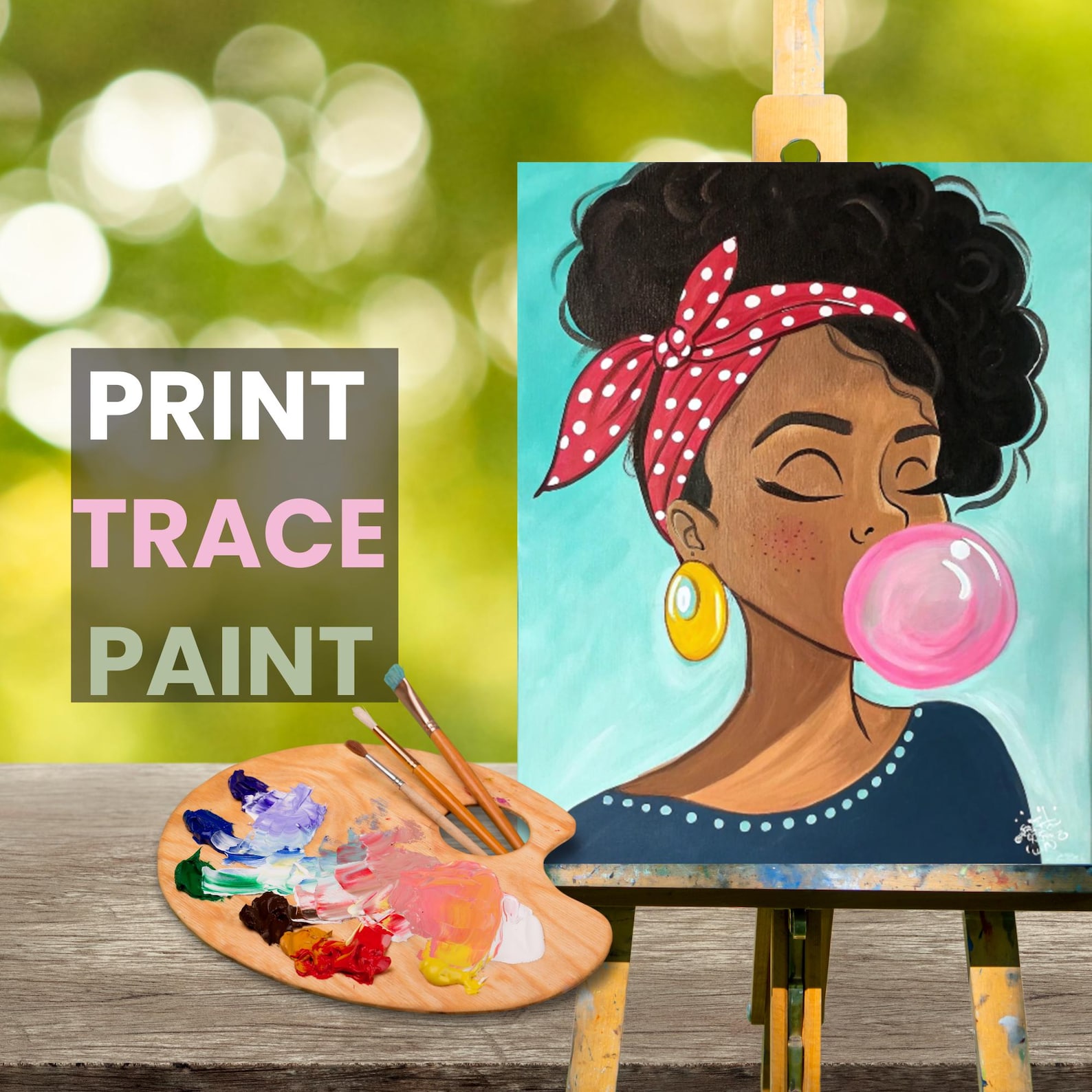 Sip and Paint Party Kit Canvas, Pre Drawn Template for DIY Art Parties ...