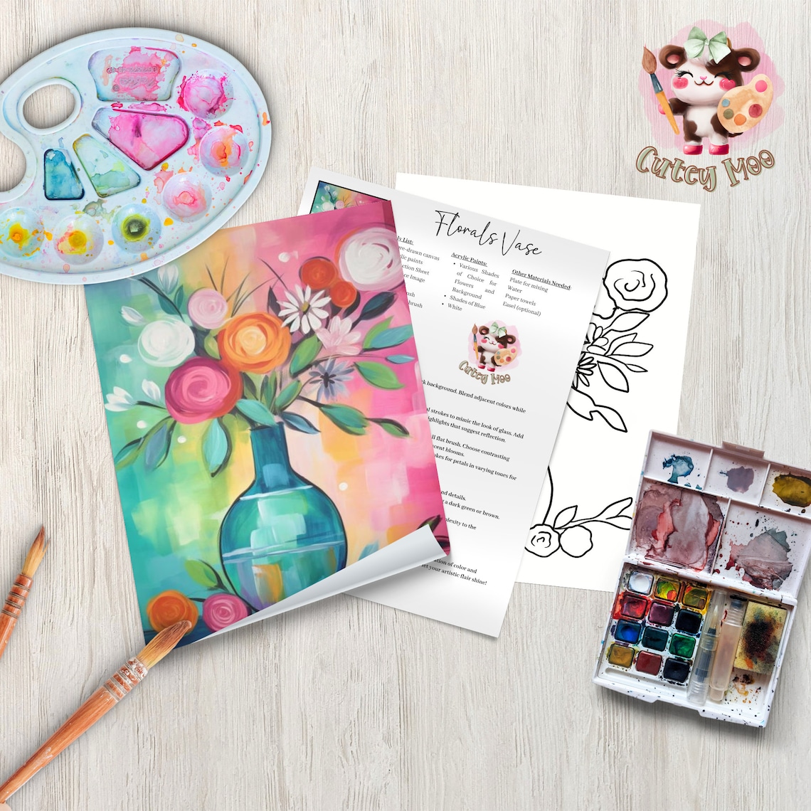 Diy Adult Paint Party Printable Images Kit Sip And Paint Predrawn Png Il 1140xN.5950582067 Kvh7