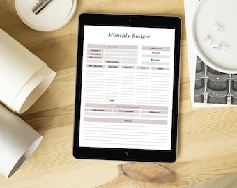Digital Budget Planner | Finance Tracker Printable| Finance Planner | Digital Budget PDF| Digital Budget Planner