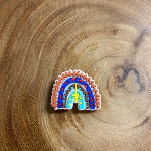 Boho Rainbow Shoe Charm