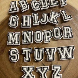 Charm para zapatos con letras del alfabeto