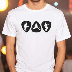 Guitar Pick Shirt, Cool Guitar t shirt, Gift for Guitarist, Guitar Performance Shirt, Guitarist on Guitar Pick Shirt, Trendy Guitarist Shirt