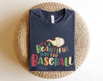 Retro Baseball Shirt, It's a Beautiful Day for Baseball Shirt, Baseball Game Day Shirt, Baseball Mom T-Shirt, Gift for Baseball Lover
