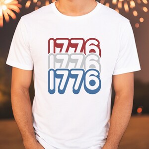 1776 T Shirt, 4th of July shirt, Retro Fourth of July Shirt, Retro 4th of July T Shirt, American Pride Shirt, Red White and Blue Tee