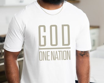 Christian Shirts, One Nation Under God Shirt, Clever Sayings Shirt, Pledge of Allegiance shirt, Gift for Christian, Clever Christian Tee