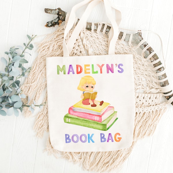 Library Book Bag Etsy