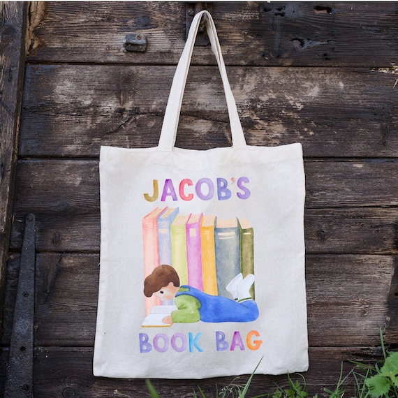 Personalized Book Bag for Kids, Custom Kids Book Bag  display picture 2