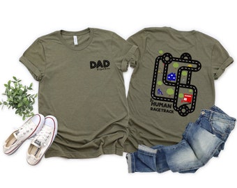 Play Cars on Dad's Back Shirt, Car track on Daddy's Back, Best Dad Ever Tee, Unique gift for Dad, Father's Day Gift, Custom Dad Shirt