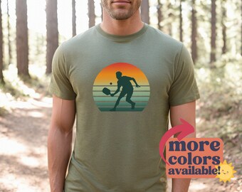 Pickleball Lover Shirt, Gift for Pickleball Player, Pickleball Player Shirt, Sunset Pickleball Tee, Retro Pickleball tshirt, Pickleball tees