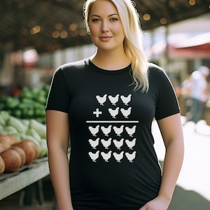 Chicken Math TShirt, Funny Chicken Math Shirt, Gift for Chicken Lover, Crazy Chicken Lady Shirt, Gift for Chicken Lady, Chicken Obsessed