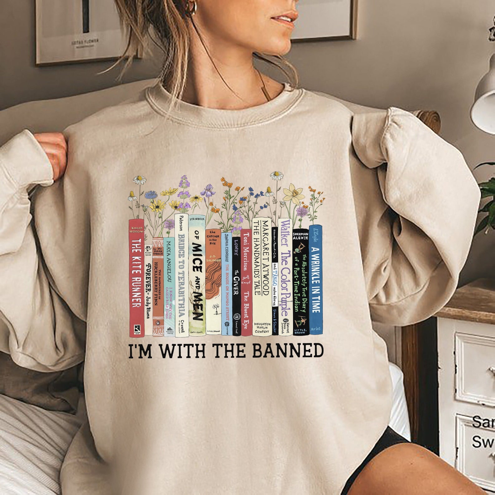 I'm With The Banned Books Sweatshirt