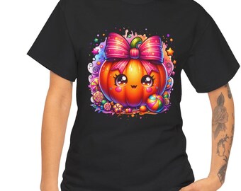 Chemise effrayante d'Halloween, jolie chemise citrouille, chemise coquette, chemise Halloween femme, jolie chemise automne, chemise effrayante, cadeau pour Halloween