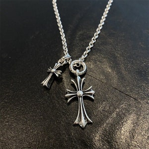Light Luxury Necklace,religious Necklace,handmade Necklace,cross Flower ...