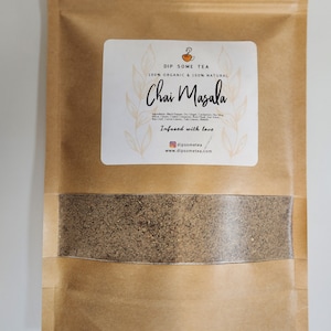 Organic Chai Masala 3.5 Oz, 100gm, Indian Chai Masala, Tea Spices, Desi Chai, Masala Tea, Indian Tea, Black Tea, DipSomeTea, 100% Natural