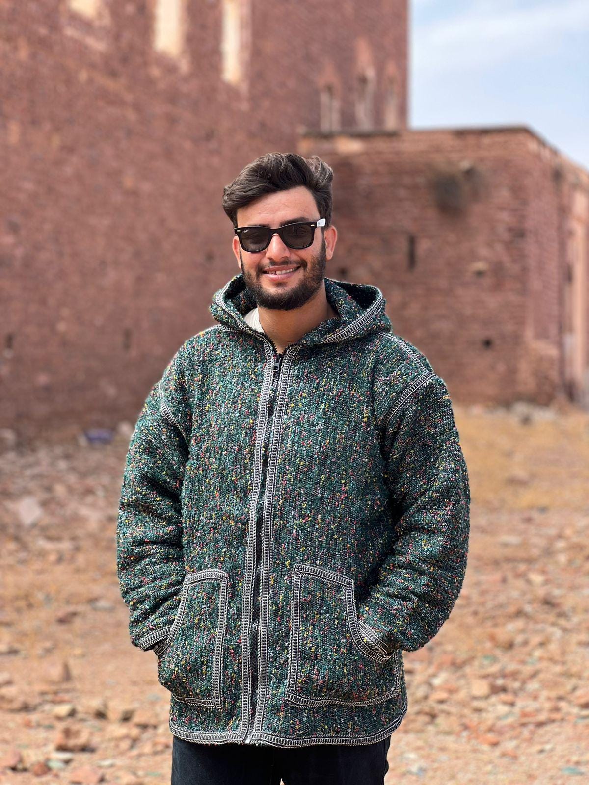Traditional Moroccan Wool Berber Jacket With Hood - Etsy