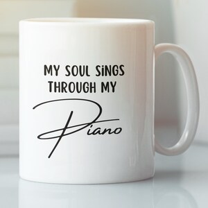 Piano Mug, Gifts for Piano Player, Percussion Instruments, Classical, Jazz, Blues, Orchestral, Music Teachers, Musicians, Music Lover, Class