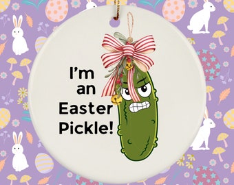 Pickle Ornament, Pickle Humor, Easter 2024, Christmas Pickle Gift, in A Pickle, 1st Christmas Gift, Christmas Traditions, Pickles Ornaments