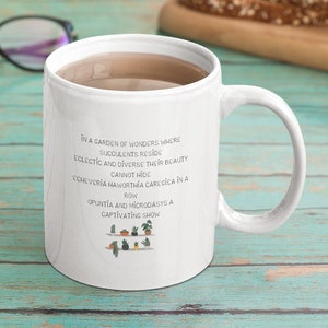 Succulents Gift Coffee  Mug, Succulent Mugs, Succulent Mom, Succulents and Cactus, Succulent Gift Thank You, Garden, Gardening, Plant Dad