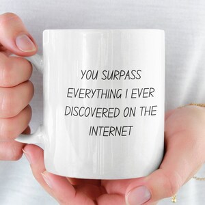 Internet Dating Mug, Dating Mug, Computer Mug, Online Dating, Met Online, Computer Coffee Mug,