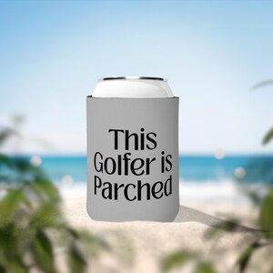 Golfer Gift, Golf Can Sleeve, Beer Can Holder, Sports Stuff, Drink Sleeve, Grandma Golfer, Fathers Day Gift,Bachelor Party Trip, Dad Golfer