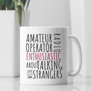 Amateur Radio Operator Coffee Mug, Ham Radio Hobbyist Gift, Wireless Station Operator Mugs, Radio Specialist Amateur, Ham Dad Mug, Radio Cup
