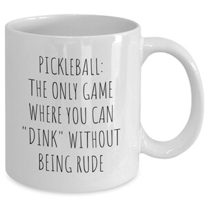 Funny pickleball mug, pickleball mug for husband, pickleball tea cup for wife, pickleball player mug, funny pickleball gift idea, pickleb...