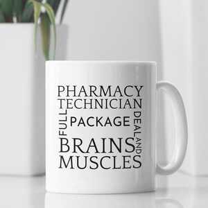 Pharmacy Technician Coffee Mug, Pharmacist Assistant Mugs, Pharmacology Grad Gift, Student Pharmacy Tech Mugs, Pharmaceutical Mug, Science