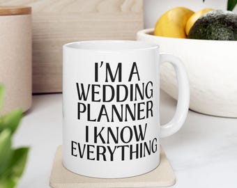 Wedding Planner Coffee Mug, Bridal Event Gift