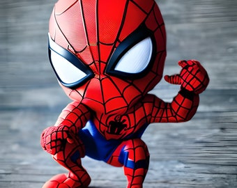 Chibi Spiderman - Etsy Chibi Spiderman - Etsy