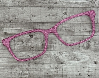 Petunia Glitter Magnetic Eyeglass Topper