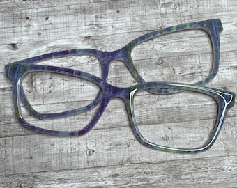 Paint Scratch Eyeglass Topper with Magnets