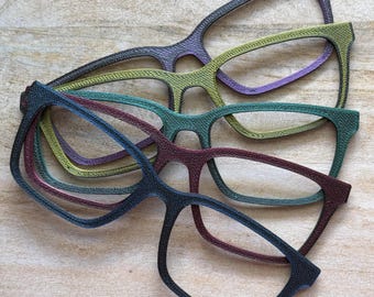 Dual Color Metallic Pebbled Finish 3D Printed Eyeglass Topper with Magnets