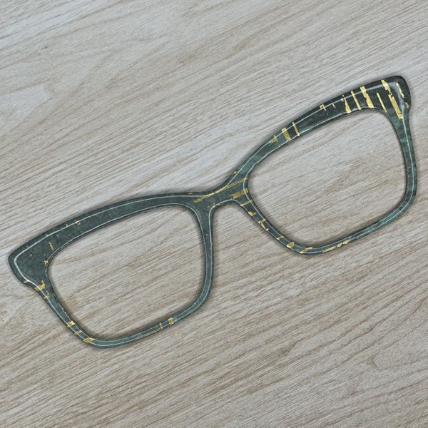 Sage Green with Gold Accents Magnetic Eyeglass