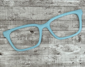 Light Blue Striped Tone on Tone Magnetic Eyeglass Topper