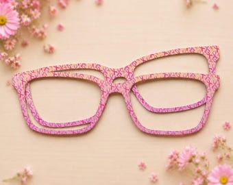 Pink Ribbon Gradient Eyeglass Topper with Magnets