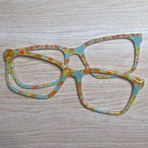 70&#39;s Color Fun Eyeglass Topper with Magnets