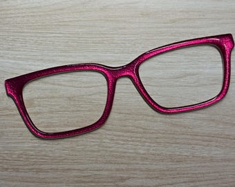 Textured Berry Burst Chrome Magnetic Eyeglass Topper