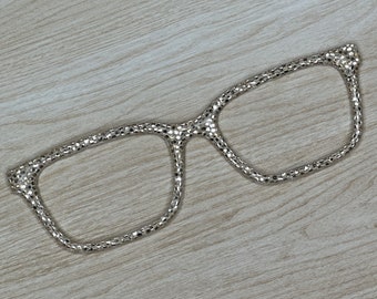 Gold Glitter Magnetic Eyeglass Topper