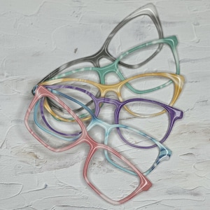 Marble Pattern Magnetic Eyeglass Topper