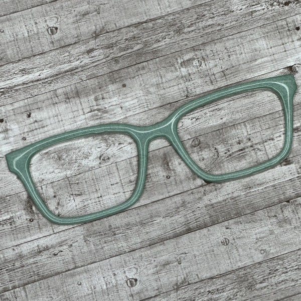 Mint Green Shimmer Magnetic Eyeglass Topper