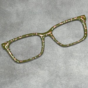 Candy Canes with Red Foil Magnetic Eyeglass Topper