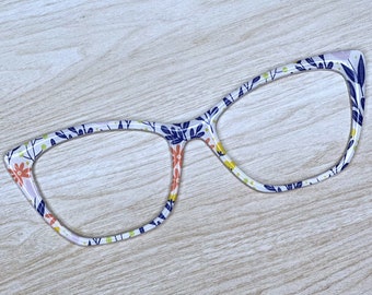 Blue Spring Floral Magnetic Eyeglass Topper