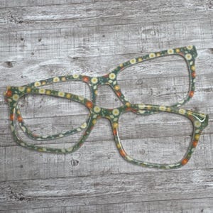 Fall Flowers Eyeglass Topper with Magnets