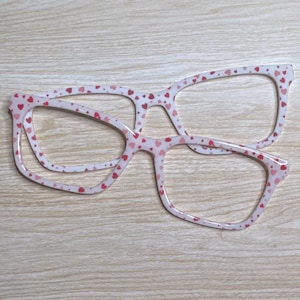 Many Hearts Eyeglass Topper with Magnets