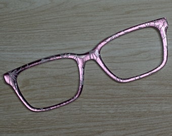 Lavender Metallic with White Magnetic Eyeglass Topper