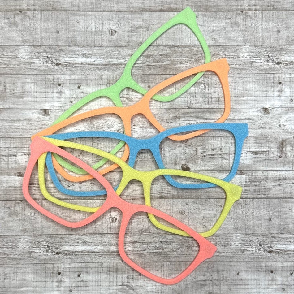 Glow In The Dark Pebbled Finish 3D Printed Eyeglass Topper with Magnets